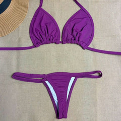 Biquíni Cortininha Fio Dental Marquinha Strap