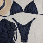 Biquíni e Saída De Praia Crochê Arrastão