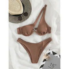 Biquíni Meia Taça Asa Delta Com Bojo Carla Caqui - Coradon