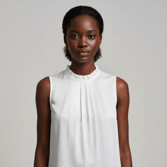 Blusa De Seda Feminina Branca Hermes