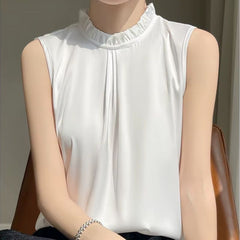 Blusa De Seda Feminina Branca Hermes