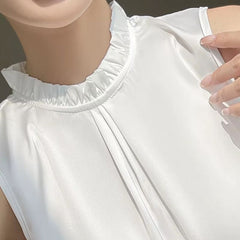 Blusa De Seda Feminina Branca Hermes