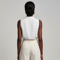 Blusa De Seda Feminina Branca Hermes