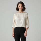 Blusa De Seda Feminina Pedrita