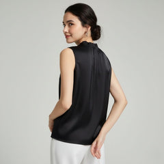 Blusa De Seda Feminina Preta Hermes