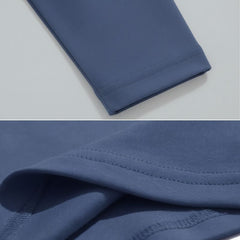 Blusa Feminina Azul Manga Longa Miriam