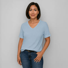 Blusa Feminina Canelada Básica Liz