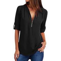 Blusa Feminina Manga 3/4 Carina
