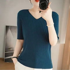 Blusa Feminina Manga 3/4 Mari