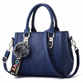 Bolsa Couro Feminina Lovely Dark Blue Bolsalovely