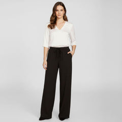 Calça Feminina de Algodão Preta Mara