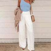 Calça Feminina Pantalona Cintura Elástica Valen