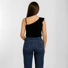 Calça Jeans Feminina Reta Cintura Alta Tais