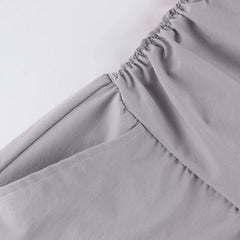 Calça Pantacourt Cinza Disfarça Pochete