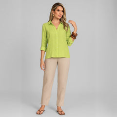 Camisa Feminina Algodão Mujer