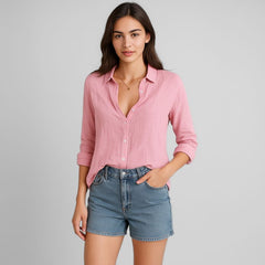 Camisa Feminina Algodão Mujer
