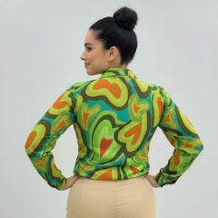 Camisa Feminina Manga Longa Cris