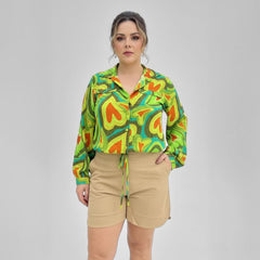 Camisa Feminina Manga Longa Cris