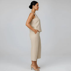 Conjunto Feminino Alfaiataria Linho Magda