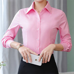 Camisa Feminina Social Manga Longa Work - Coradon