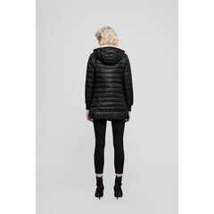 Jaqueta Alongada Feminina Lã De Ovelha Pufferforrada