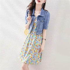 Jaqueta Jeans Cropped Feminina Tany