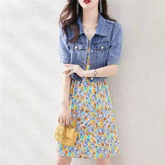 Jaqueta Jeans Cropped Feminina Tany