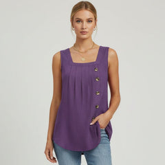 Regata Feminina Botões Isabel