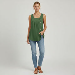 Regata Feminina Botões Isabel