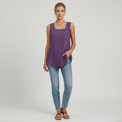 Regata Feminina Botões Isabel