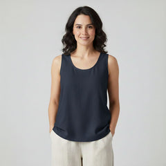 Regata Feminina De Linho Marilia