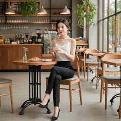 Regata Feminina Seda Decote Degadê Loren