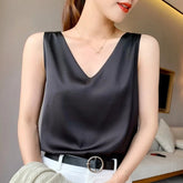 Blusa Feminina Seda Marcela Preto - Coradon