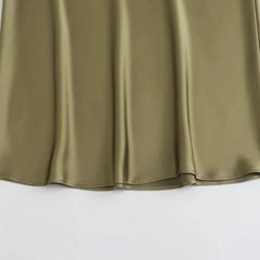 Saia Midi Cetim Acetinada Diana