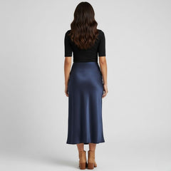 Saia Midi Cetim Acetinada Diana