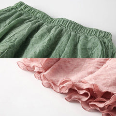 Saia Midi Linho Victória