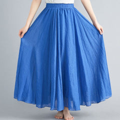 Saia Midi Linho Victória