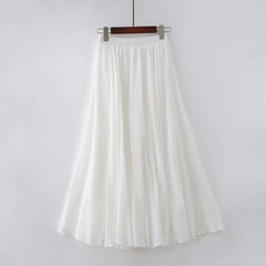 Saia Midi Linho Victória