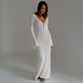 Saída De Praia Longa em Crochê Zoe