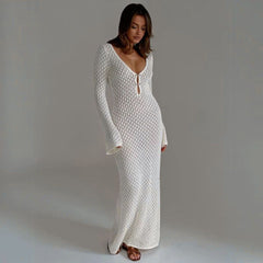 Saída De Praia Longa em Crochê Zoe