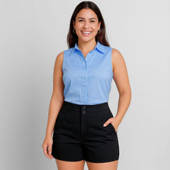 Short Alfaiataria Feminino Preto Paula