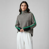 Suéter Feminino Preto Gola Alta Ariadne