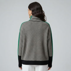 Suéter Feminino Preto Gola Alta Ariadne