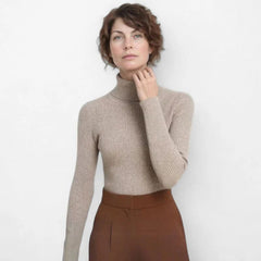 Suéter Feminino Tricot Gola Alta Claudia - COMPRE 2 LEVE 3