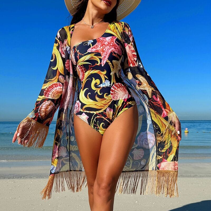 Maiô Com Saída de Praia Tropical