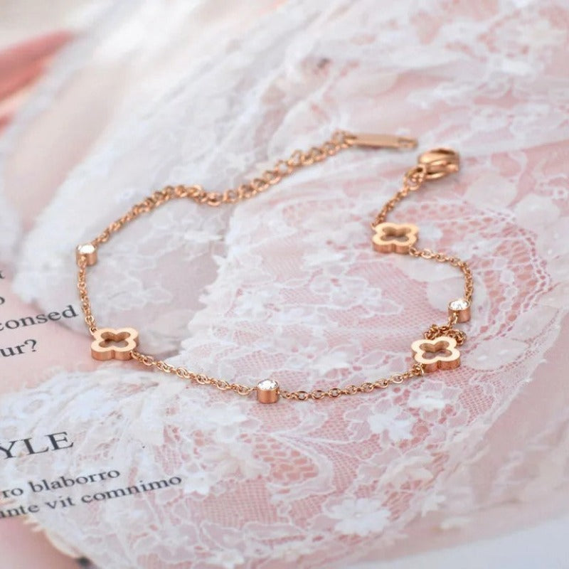 Pulseira Zircônia Banhado em Ouro 18K - Coradon