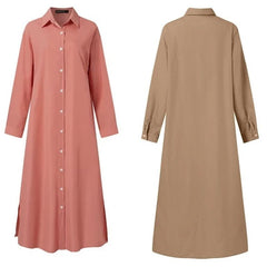 Vestido Chemise Longo Coralina