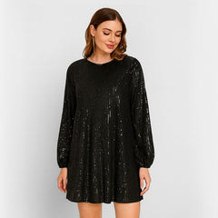 Vestido Curto Festa Paetê Thaila