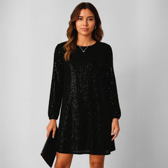 Vestido Curto Festa Paetê Thaila