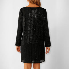 Vestido Curto Festa Paetê Thaila